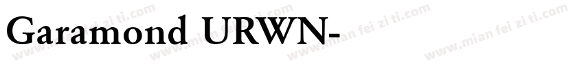 Garamond URWN字体转换